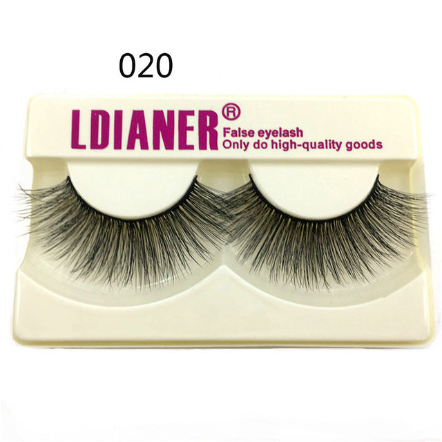 100% Mink Eyelashes 25mm Wispy Fluffy Fake Lashes