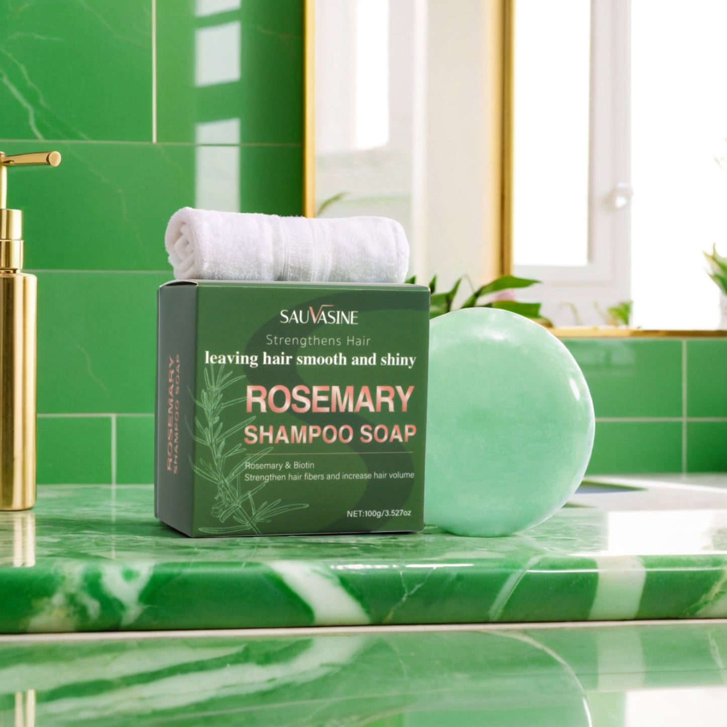 Rosemary Shampoo Soap Deep Cleaning Hair Care