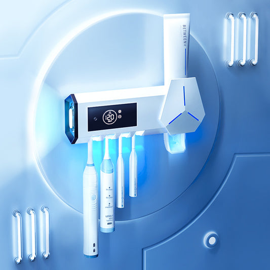 Ultraviolet Smart Toothbrush Sterilizer & Wall-Mounted Storage